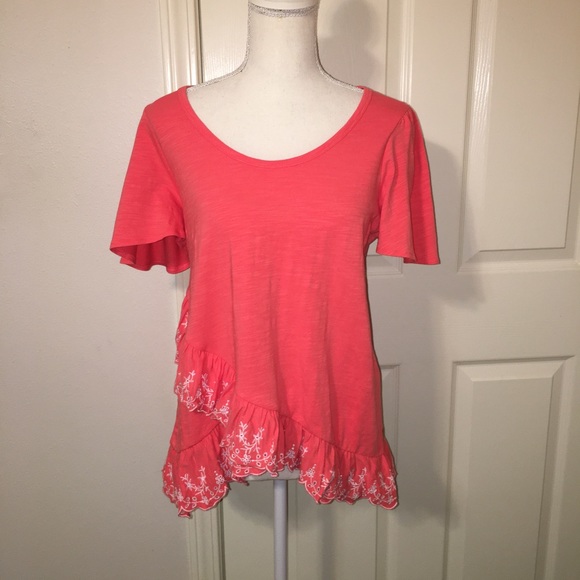 Matilda Jane Ruffle Embroidered Top - Picture 1 of 10